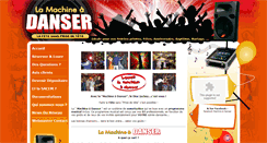 Desktop Screenshot of machineadanser.fr