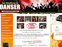 Tablet Screenshot of machineadanser.fr